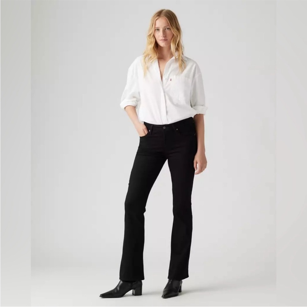 Levi’s black high rise bootcut jeans 725 size 27